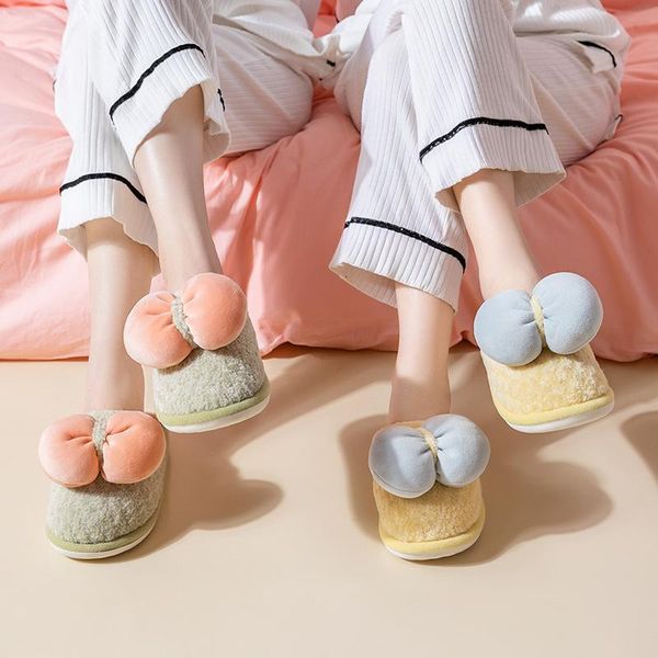 

slippers cute autumn and winter women's cotton home indoor soft comfortable simple fashion women, Black