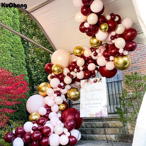 

party decoration 20pcs 5/10/12inch pearl burgundy wine red latex helium balloons valentine's day birthday wedding decor globos