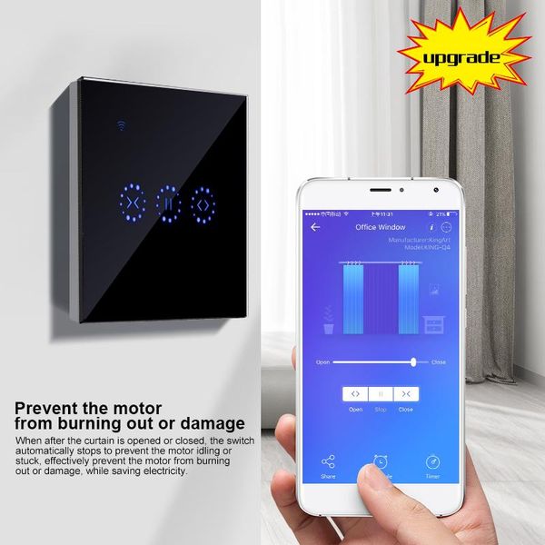 

smart home control ewelink eu wifi curtain blind switch for roller shutter electric motor google alexa echo voice diy