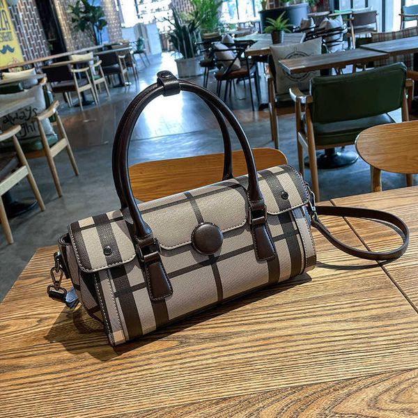 

women's bag 2021 fashion boston lattice small pillow portable temperament goddess messenger shoulder bag