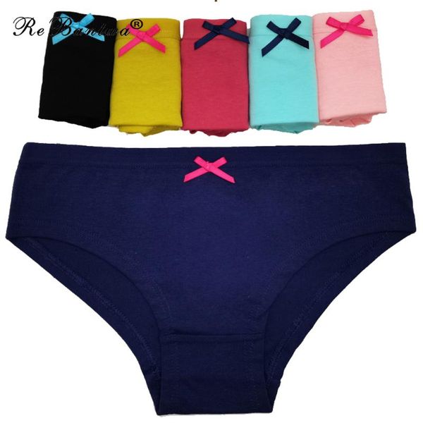 

women's panties cotton underwear ropa mujer skin-friendly soft seamless underpants bow badge panty solid color lingerie, Black;pink