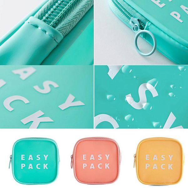 

storage bags square bag sanitary napkin travel compact portable waterproof lipstick