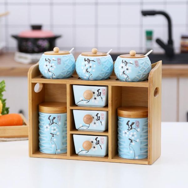 

storage bottles & jars kitchen nordic set spice ceramics seal home cereal container rangement items 50sng
