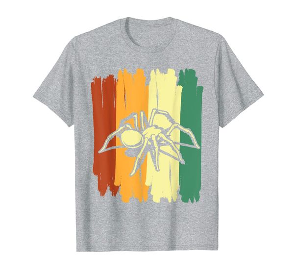 

retro spider t-shirt, White;black