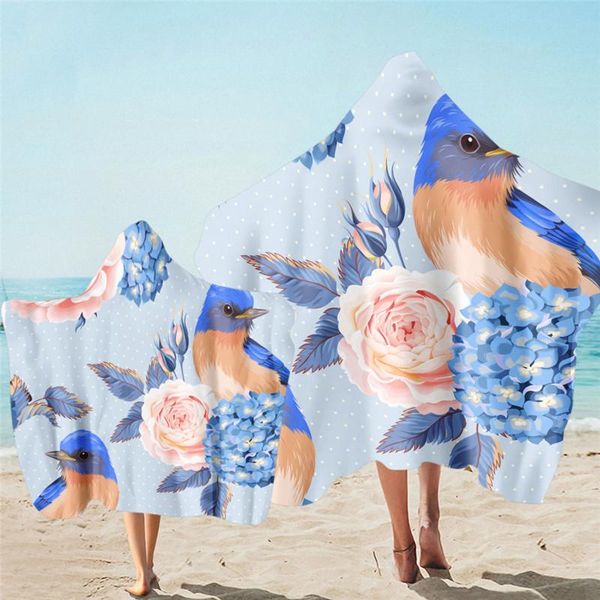 

towel flower hooded bath microfiber children's wear-resistant beach