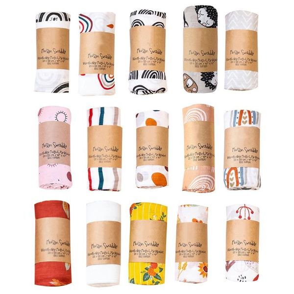 

blankets & swaddling swaddle for baby boy girl large muslin 47 x inches soft breathable receiving blanket g99c