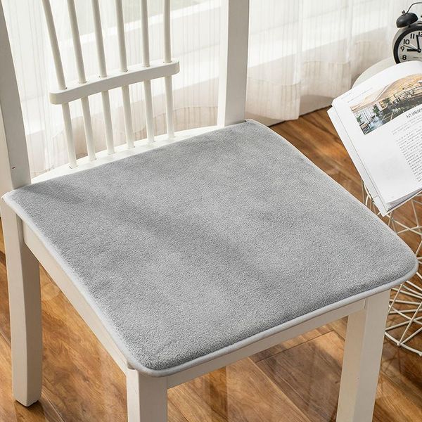 

cushion/decorative pillow 5 colors flannel cushion outdoor portable seat mat dining room chair pad office breathable non-slip thickened spon