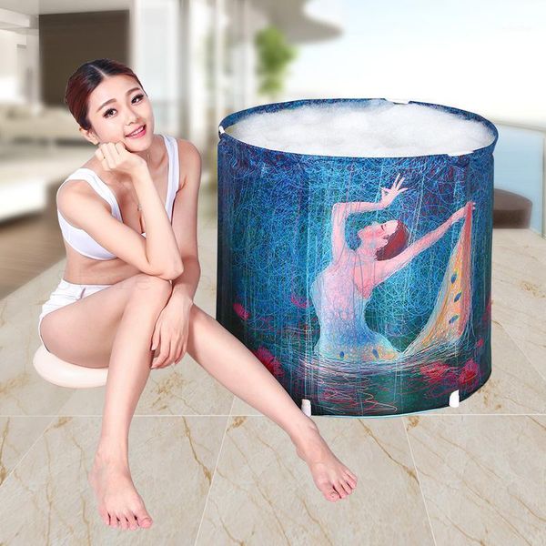 

bathing tubs & seats folding bath barrel household portable deep-soaking small tank mini-barrel1