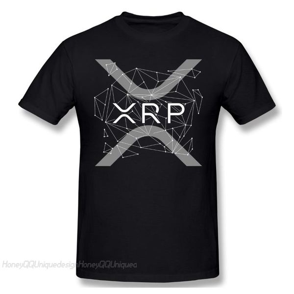 

men's t-shirts xrp ripple coin cryptocurrency 2021 arrival t-shirt crypto unique design shirt crewneck cotton for men tshirt, White;black