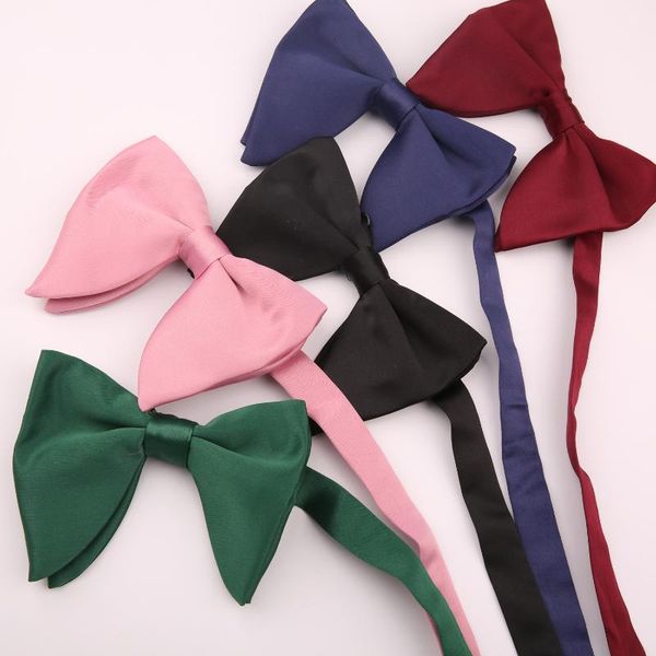 

bow ties men's british pography performance presided over the formal dress shirt solid color, Black;gray