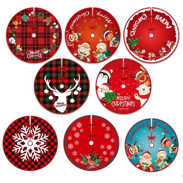 

christmas decorations linen tree skirt xmas grate carpet merry ornament year navidad home decor outdoor trees