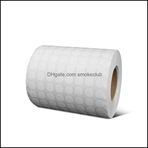 Tapes adesivos Suprimentos Escola de escritório negócios industrial 1cm 20000pcs em branco redondo adesivo de papel revestido em rolo pequeno ponto branco ponto st