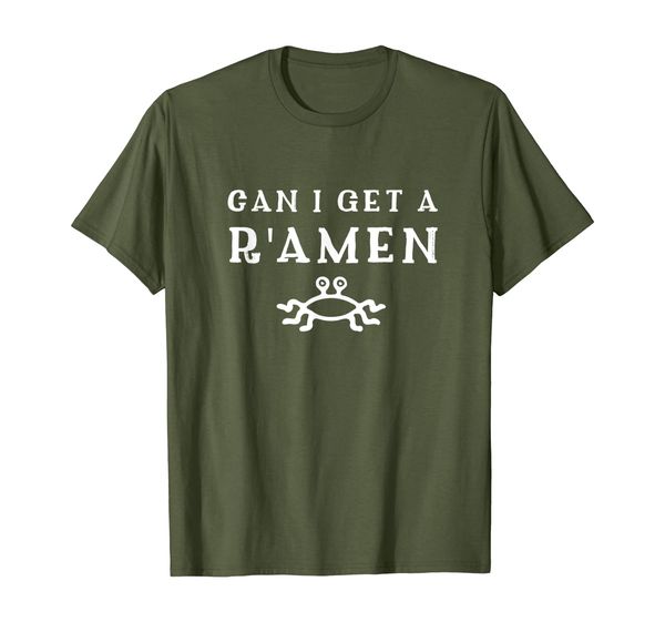 

can i get a r'amen - funny fsm t-shirt, White;black