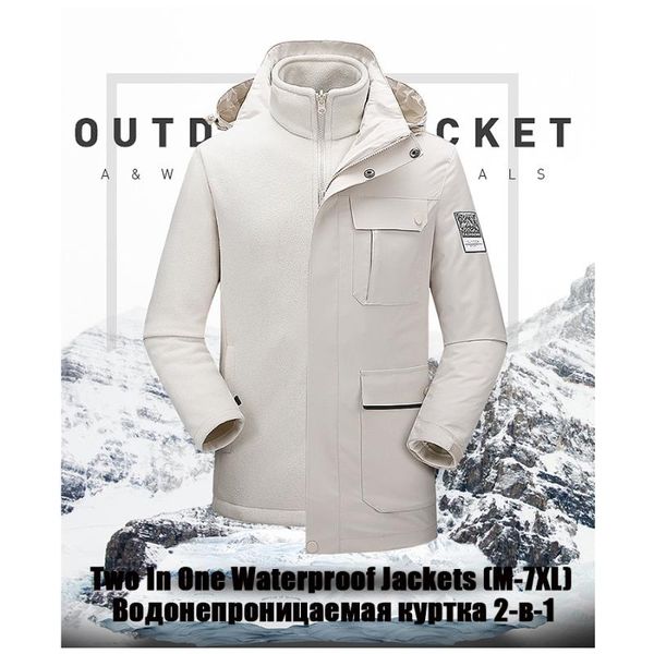 

men's down & parkas men winter jacket waterproof thick warm fleece parka puffer coat windproof autumn jackets jaqueta masculina windbre, Black