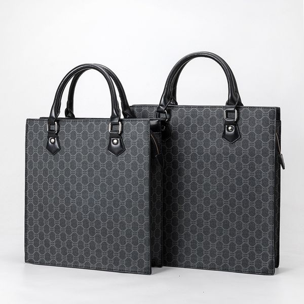 

briefcases simple style vertical men's bag portable large capacity document public