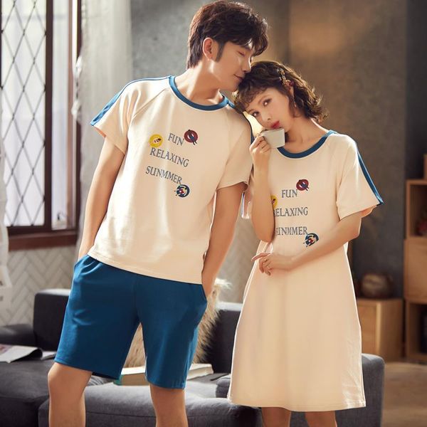 

bezl new couple pajamas sleepwear men's pijama women man casual pair pajamas couple night suits home suit for men clothes cotton, Black;red