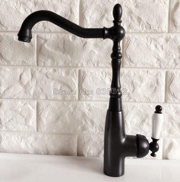 

bathroom sink faucets black oil rubbed brass 360 swivel spout kitchen & faucet / wash basin mixer taps cold and water tnf379