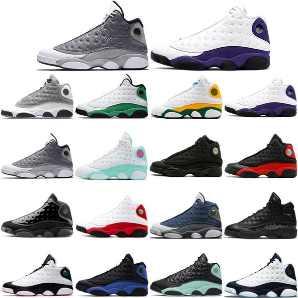 

fashion basketball shoes mens 13s houndstooth lucky green playground lakers red flint starfish he got game flint chicago trainers sneakers m, White;red