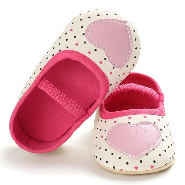 

first walkers heart print baby girl clothes anti-slip shoes toddler sneakers soft soled chaussure fille sapato