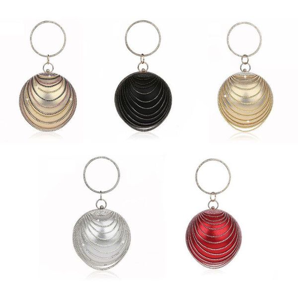 

evening bags round shape bag women wristlets clutch tote wedding handbag purse h8wd