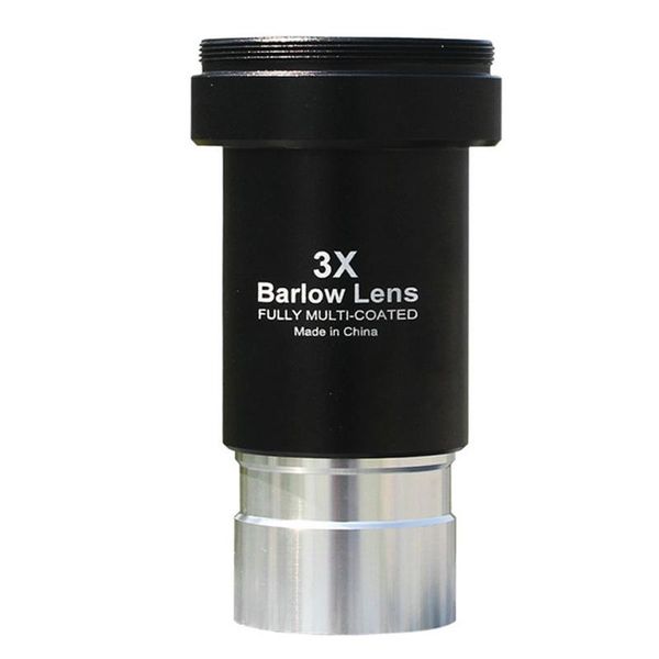 

telescope & binoculars generic metal achromatic 3x barlow lens astro eyepiece camera fit m42x0.75 1.25inch fully multi-coated