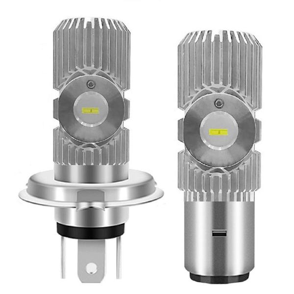 

car headlights 1pcs h4 h6 ba20d led motorcycle headlight bulbs hi/lo lamp scooter fog lights 9v-80v