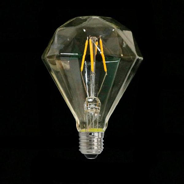 

bulbs diamond g125 led edison bulb e27 220v vintage filament warm white