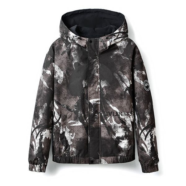 

camouflage coat men's spring and autumn hip hop brand loose korean fashion versatile ins ruffian handsome hooded et, Black;brown