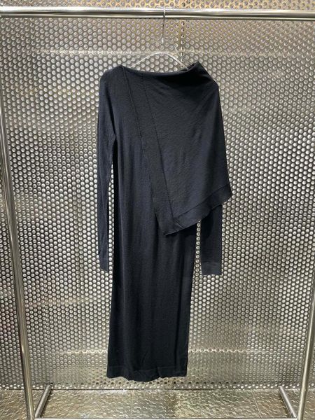 

casual dresses the early autumn 2021 knitted dress 0823, Black;gray