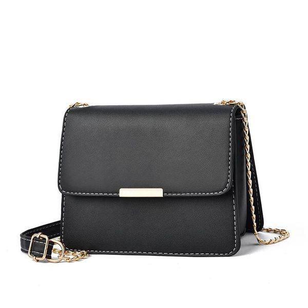 

evening bags solid color 2021 female pu leather small handbag designer lady's shoulder crossbody women's purses handbags