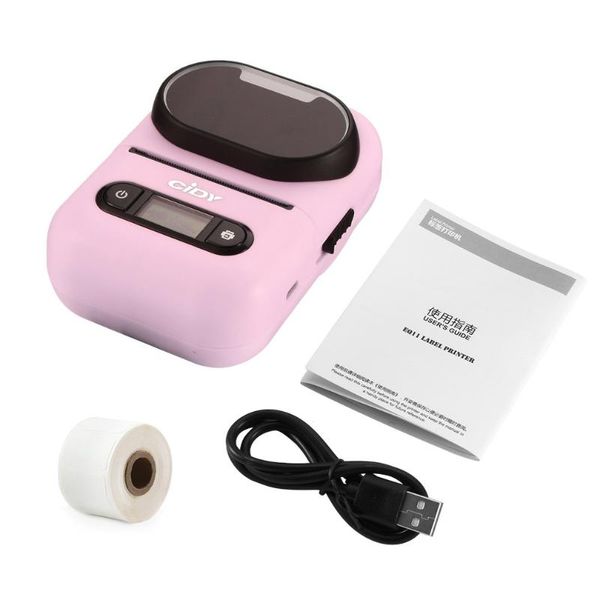 

eq11 mini thermal label printer portable label printer suitable for office cable bar code with paper