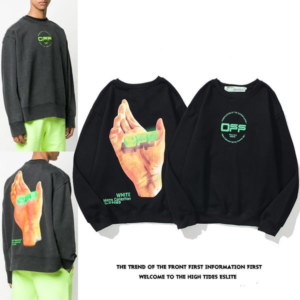 

20ssoff hand of desire round neck sweaters for men and women, Black