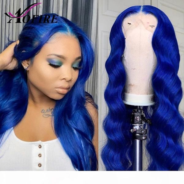 

body wave wigs blue colored lace front human hair wigs for black women transparent lace human hair brazilian vrigin, Black;brown