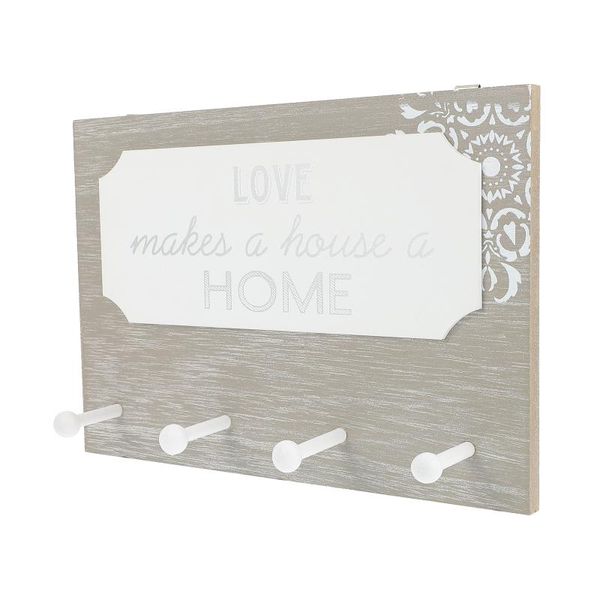 

hooks & rails 1pc wood sign wall key hook entryway decorative mounted hanger