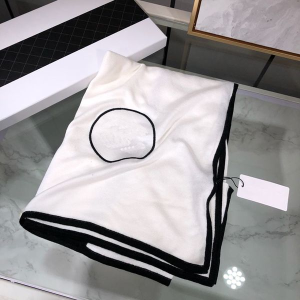 

fashion designer scarf for women letter c coloe contrast cashmere luxury men elegant soft wool scarfs shawl neck wrap sapeee, Blue;gray