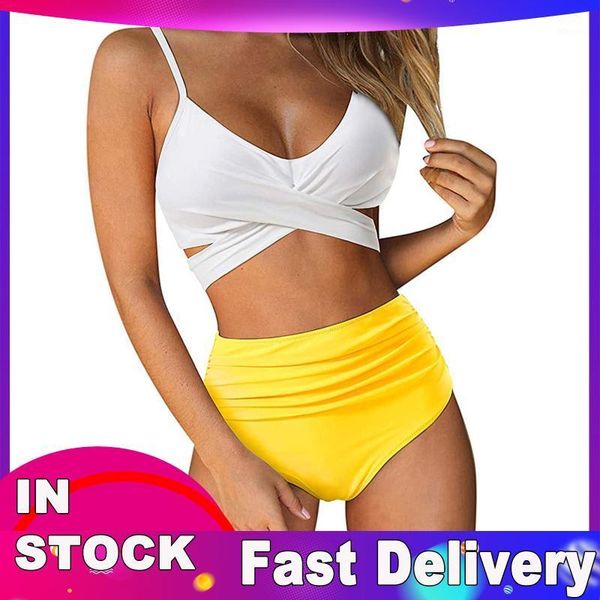 

bandage string bikini women's swimwear set floral print two-piece swimsuit micro beachwear ropa muje, White;black