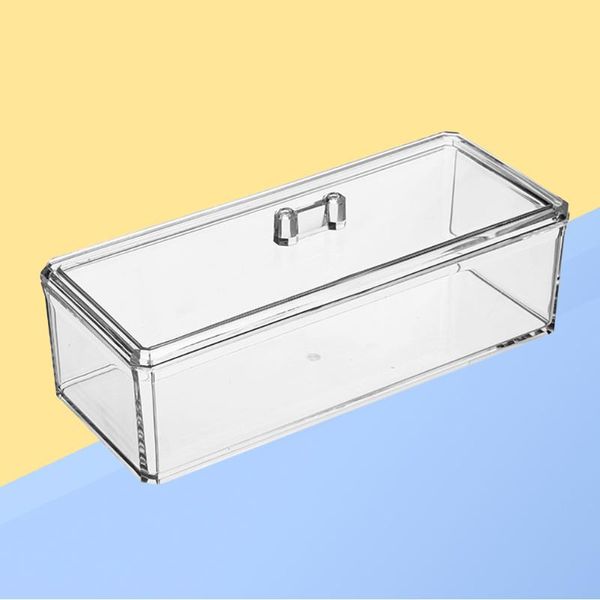 

storage bottles & jars 1 pc acrylic transparency food box tea bag organizer kitchen sorting container with cover