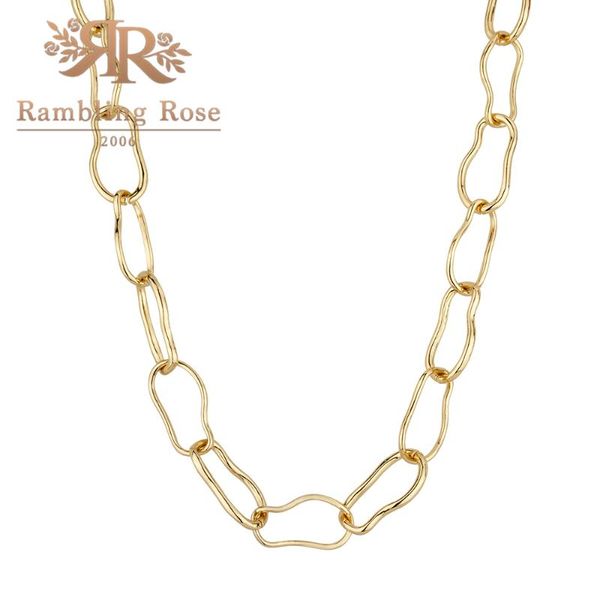 

chains exaggerated punk necklace for women men vintage gold color geometric chunky thick chain necklaces hit fashion jewelry gift, Silver