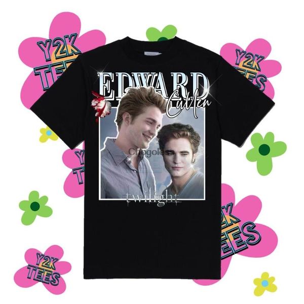 

edward cullen 90s graphic tee, White;black