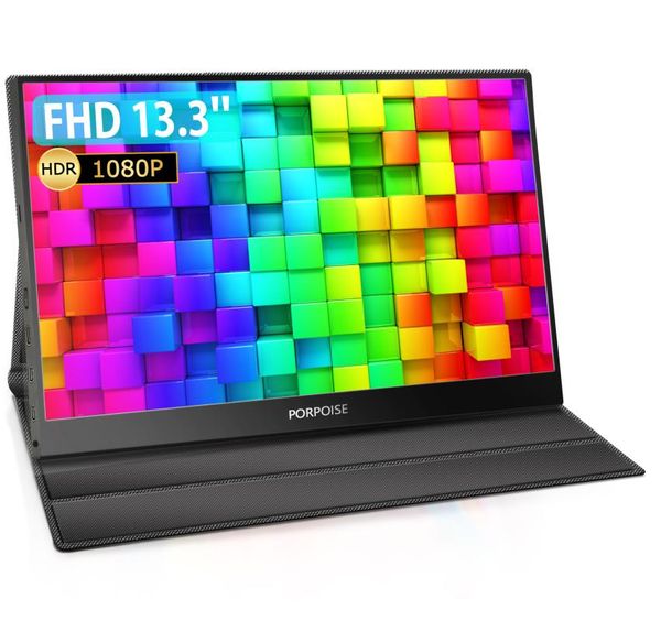 

monitors lapmonitor pc gamer portable ipsscreen gravity sensor automatic rotate 13.3'' slimmest fhd 1980x1080 display