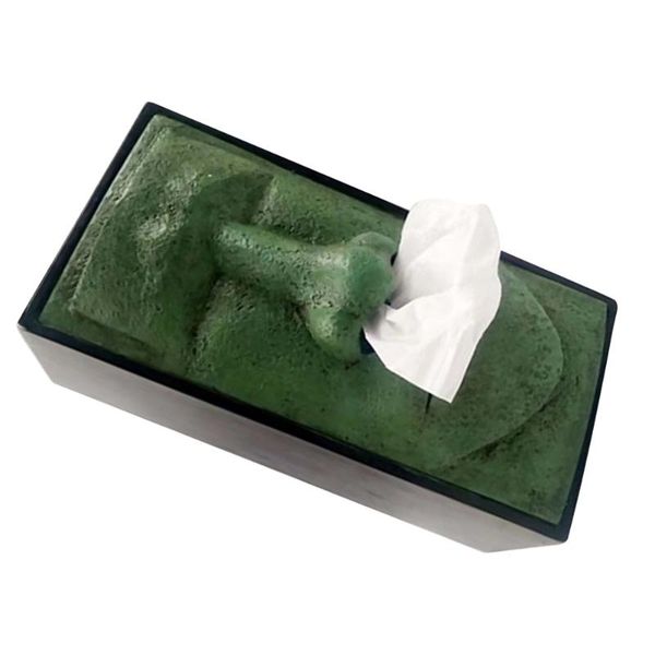 

toilet paper holders retro easter island statues face tissue box cover holder