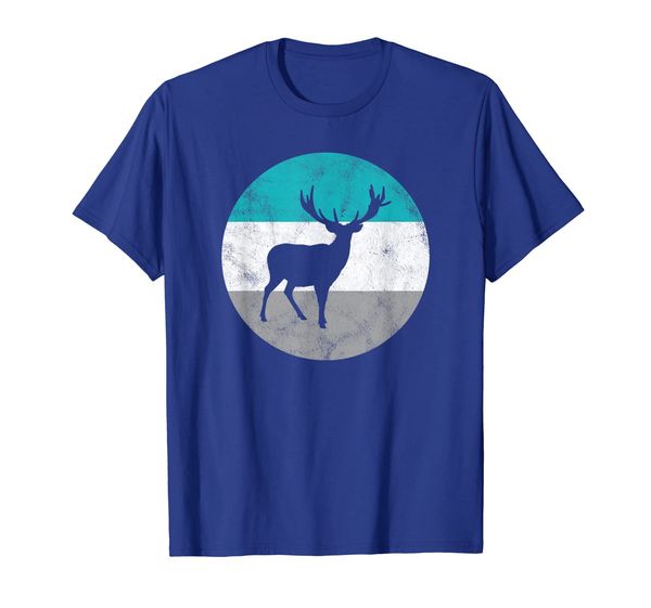 

elk retro hunting gift for men women boys girls t-shirt, White;black