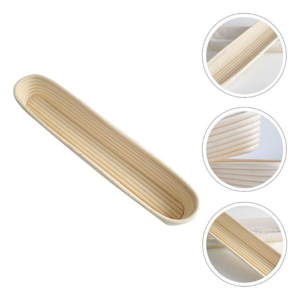 

1pc bread making basket dough proofing basket long bread baking tool for home