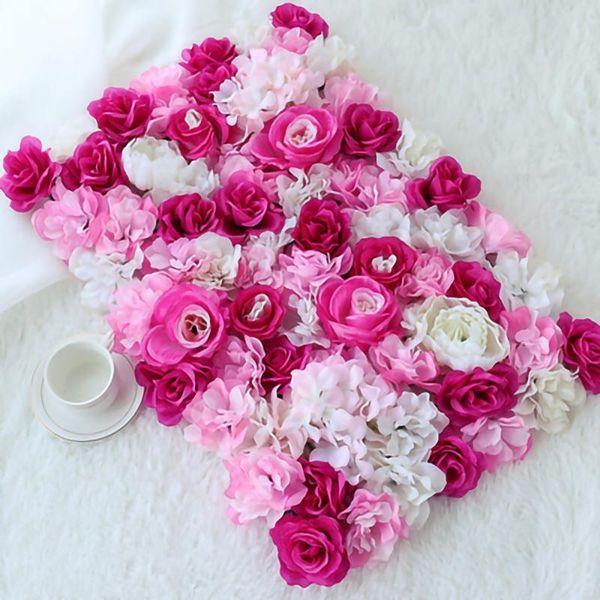 

decorative flowers & wreaths 60cm*40cm artificial three-dimensional rose flower plant wall, pography decoration props, home wedding fake
