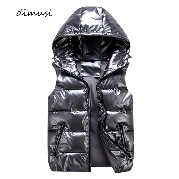 

dimusi men's hooded vt, svels et, casual, thick, filled, pure cotton, sier, winter, Black;white