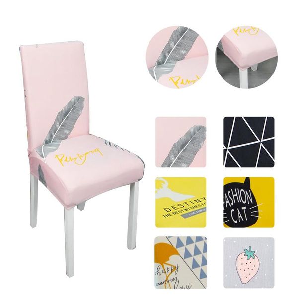 

chair covers cover spandex elastic modern for kitchen dining room armchairs home