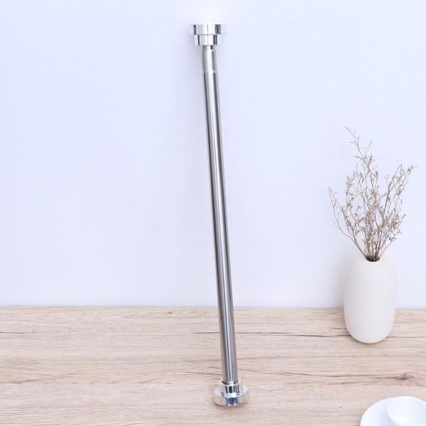 

1pc 55cm to 85cm adjustable stainless steel spring tension rod rail for clothes / towels curtains (silver) shower