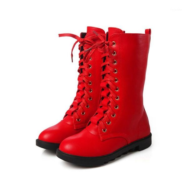 

boots 2021 autumn and winter girls long genuine leather children' high korean kids snow soots princess single1, Black;grey