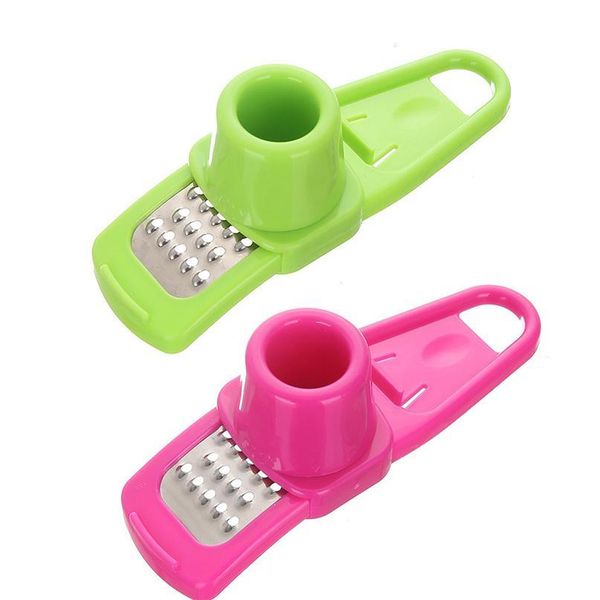 

stainless steel pp garlic presses ginger cutter candy color plastic grinding tool microplaner planer kitchen grater jllikr