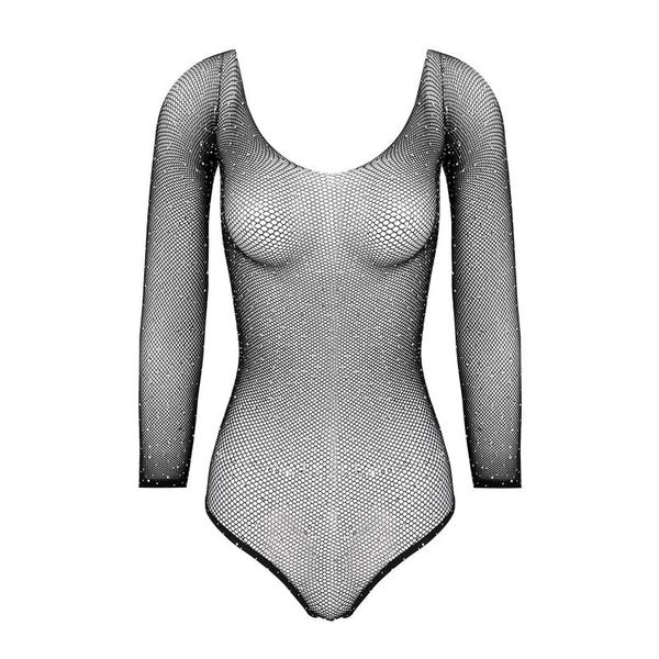 

see through lingerie 2021 women hollow out bodysuit leotard off shoulder one piece monokini lace fishnet mesh stockings
